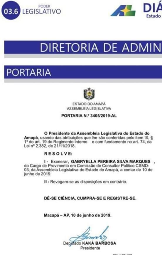 Kaká Barbosa exonera consultora política com salário de R$ 12 mil