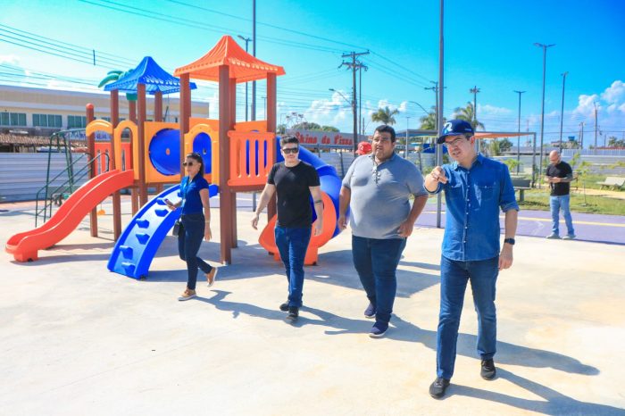 Com recursos de Randolfe, Praça Cívica de Santana está em fase final de obras